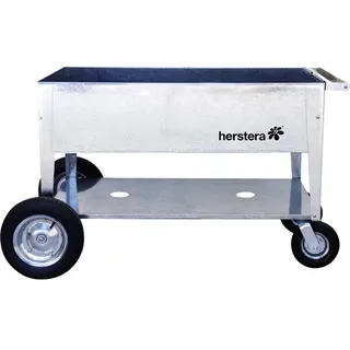 Herstera - Garden Metall Hochbeet Swivel Silber 120x60x84 Cm