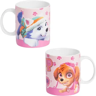 Paw Patrol Tasse - Skye und Everest Kaffeetasse Becher Kaffeebecher aus Porzellan 320 ml