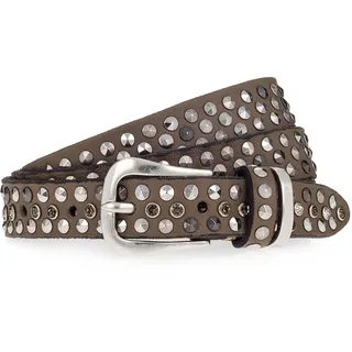 B.belt Damengürtel Leder grau 80 cm