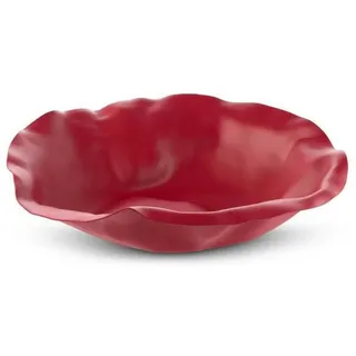 Alessi Sarrià rot, runder Korb aus Edelstahl 18/10 mit Rand, Kaltpresstechnik, 9.5 Liter, Schale