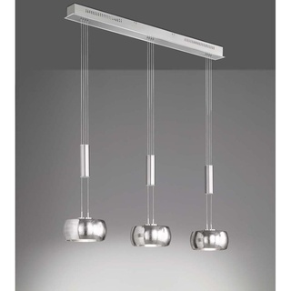 Zugpendelleuchte Esszimmerlampe Hängelampe LED Höhenverstellbar dimmbar silber
