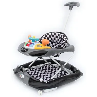 Clamaro Lauflernwagen Gehfrei Lauflernhilfe – Sicherer Lauflernwagen für Babys schwarz