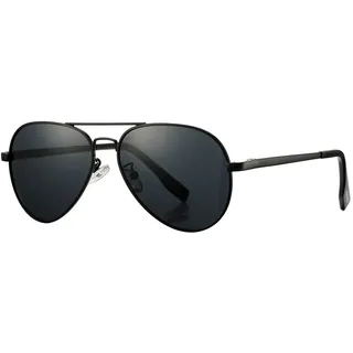 COASION Retro Pilotenbrille Polarisierte Sonnenbrille für Herren Damen UV400 Schutz Piloten Sonnenbrillen Vintage - M