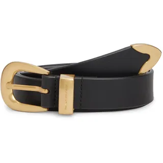 Tommy Hilfiger Damengürtel Leder 2,5 cm schwarz 75