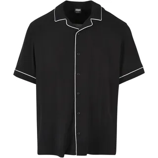 URBAN CLASSICS Bowling Kurzarmhemd Black S