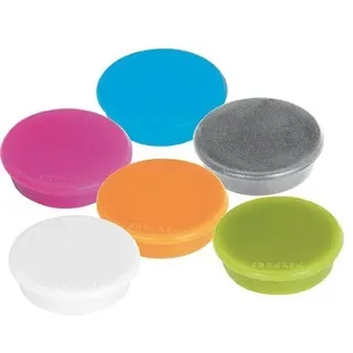 Franken Haftmagnet MagFun, 32 mm, rund, Haftkraft 800g (30 Stück, farbig Sortiert)