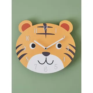 BELLA MAISON Wanduhr "Tiger" in Orange - (B)28 x (H)26 cm