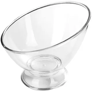 Myazs Diagonale Salatschüssel aus Kunststoff, bruchfest, transparent, für Obst, Reis, Servierschüssel, Lebensmittelaufbewahrungsbehälter, Salatschüsseln, großer Kunststoff