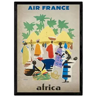 POSTER Air France Afrika A4 Rahmenlos