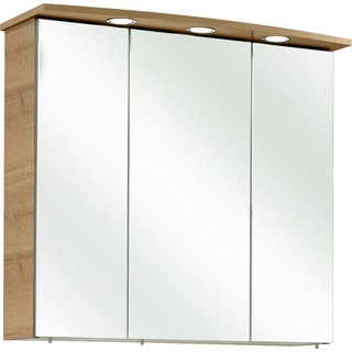 Xora Spiegelschrank Paula, Metall, 6 Fächer, 75x72x20 cm, Badezimmer, Badezimmerspiegel, Spiegelschränke