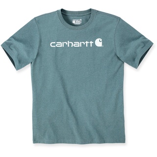 Carhartt EMEA Core Logo Workwear Short Sleeve T-Shirt, grün-blau, Größe XL