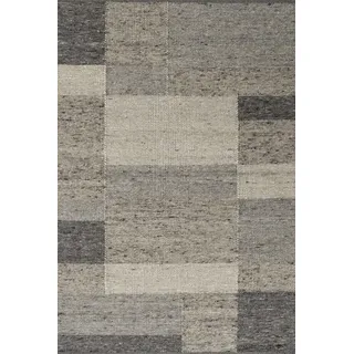 Tisca Handwebteppich Lago Design ca. 170x230cm in Farbe grau