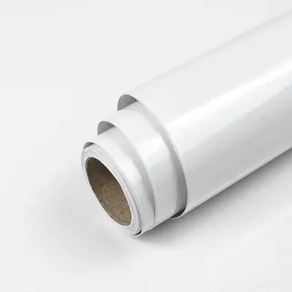 wishFIRE Weiß Glitzer Tapeten 40cm x 305cm Selbstklebende Tapete Vinyltapete Selbstklebend Wand Tapeten Wohnzimmer Schlafzimmer Badezimmer Abwaschbare Abnehmbar