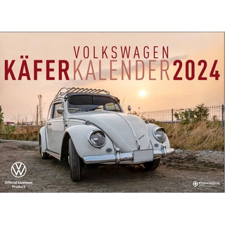 BRISA VW Collection - Volkswagen Jahres-Wand-Kalender-Planer 2024 mit VW Käfer Motiven (Groß/70x50cm)