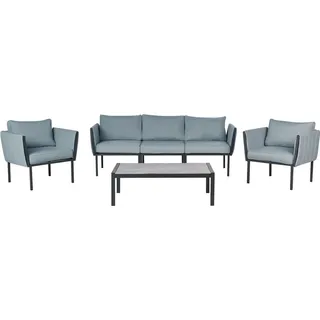 Beliani Lounge Set 5-tlg. Schwarz
