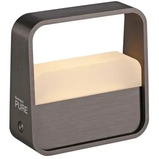 Paul Neuhaus LED Tischleuchte LED Tischlampe PURE Go, Touchdimmer, Memoryfunktion, 1xLED-Board/3W/2700K, warmweiß, Akkubetrieben USB flexibel platzierbar Touchdimmer braun