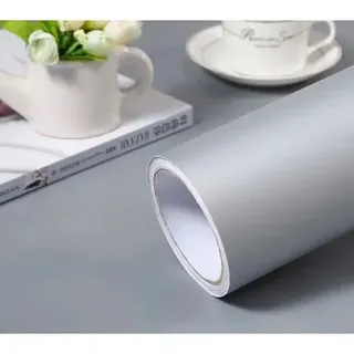 Bravix Feuille De Meubles Gris Mat 60 × 300cm Film Adhésif Cuisine Armoires De Cuisine Autocollant Gris Papier Peint Auto-adhésif Film Vinyle Amovible Moderne Pour Porte Placards Tables Murs Film Déco
