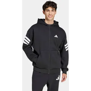 adidas Future Icons 3-Streifen Reißverschlusspullover Black M