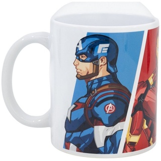 MARVEL Tasse Marvel Avengers Kaffeetasse Teetasse Geschenkidee 330 ml, Keramik bunt