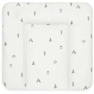 BONKY® Wickelauflage 75x72 cm - weiche Wickelunterlage - Baby Wickeltischauflage - Wasserdischt - Abwaschbar - Made in EU - 100% Oeko TEX - Mono 2A