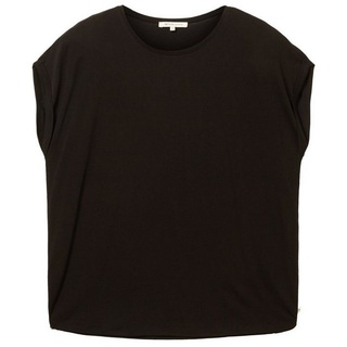 TOM TAILOR Denim T-Shirt FLUENT BASIC (1-tlg) aus Baumwolle