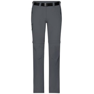 Ladies' Zip-Off Trekking Pants Bi-elastische Outdoorhose in sportlicher Optik grau, Gr. XL
