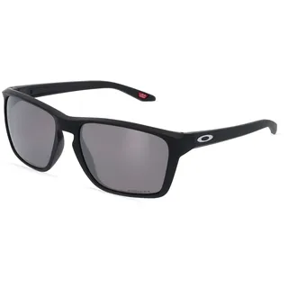 Oakley OO9448 SYLAS Herren-Sonnenbrille Vollrand Eckig Kunststoff-Gestell, schwarz
