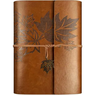 Qefuna Notizbuch A5 Braun liniert