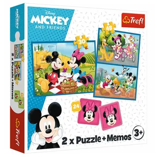 Trefl 2 in 1 Puzzles + Memo Mickey Mouse