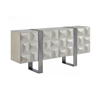 KAWOLA Sideboard 180 x 85 x 40 cm Grau