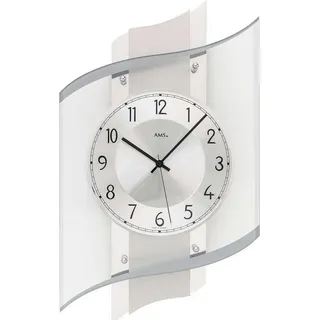 AMS Funkwanduhr 29,0 cm 5516 grau/silber