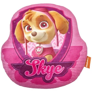 Aymax Paw Patrol Skye 3D Kissen 34x30x7 cm – Weiches Kinder Dekokissen mit Skye Motiv – Kuscheliges Kissen aus Polyester – Offizielles Lizenzprodukt