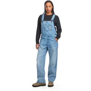 W' Bib Overall Straight "Camano" Denim Damen BLUE BURST WASHED GIRLS M