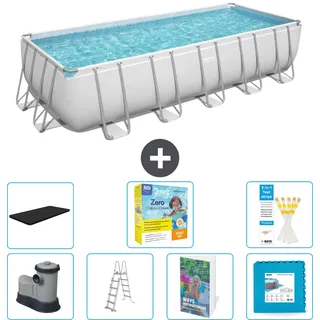 Bestway Power Steel Rechteckig - 640x274x132 Cm - 8-teilig  S566