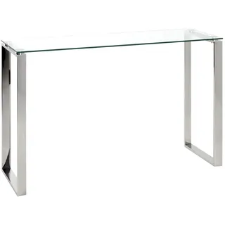 Haku-Möbel Konsolentisch David 120 x 40 x 78 cm silber