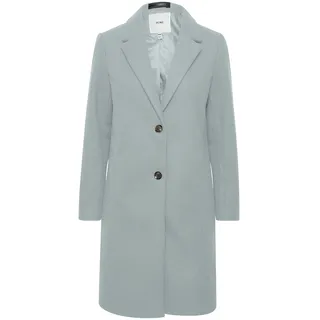 ICHI IHJANNET JA4 Damen Steppmantel Wintermantel Winterjacke Kurzmantel mit Reverskragen und Knöpfen, Größe:38, Farbe:Abyss (164404) - 38