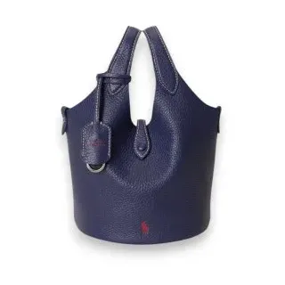 Polo Ralph Lauren für Damen. 428P21988006 Tote- und Umhängetasche Polo Play aus marineblauem Leder (OSFA), Lässig