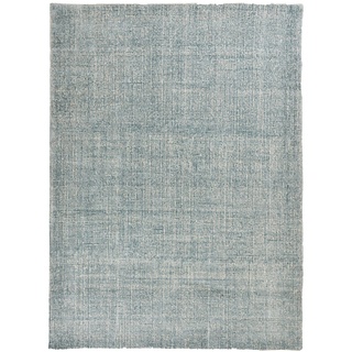 Tom Tailor Handtuft-Teppich Groove 65 x 135 cm Mischgewebe Blau Türkis