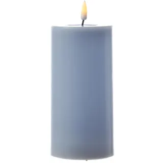 283 MIA Stumpenkerze 15 cm 7,5 cm hellblau