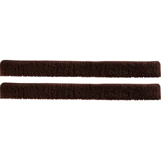 Erwin Müller Zugluftstopper 2er-Pack - Türstopper - Windstopper - für Fenster und Türen - Premium-Qualität - Schurwolle - braun 120 cm