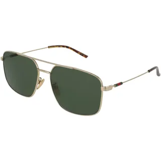 Gucci GG2096SA Herren-Sonnenbrille Vollrand Eckig Metall-Gestell, Gold