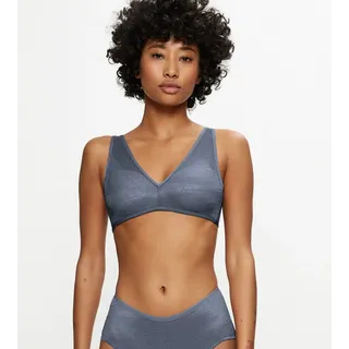 Triumph Bügelloser BH Signature Sheer P EX Monogramm-Tüll und zarte Spitzendetails am Rücken blau 70