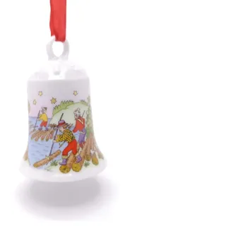 Hutschenreuther Porzellanglocke Weihnachtsglocke 1998 Verpackung