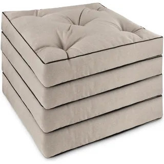 ASPERO Sitzkissen Valletta 50 x 50 cm Beige