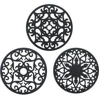 Silikon-untersetzer, 3-teiliges Set, Rutschfest, Hitzebeständig (250 °c), Multifunktionale Löffelablage, Küchenuntersetzer, Tischset Für Küche Und Esszimmer