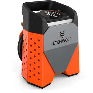 ETENWOLF ZEPHYR S3 7800mAh Elektrische Luftpumpe 160 PSI/11.03Bar | Tragbarer Luftkompressor Für Auto,Motorrad,Fahrrad,Bälle- 1 Minute Schnellbefüllung und Digitalen LED Leuchten-USB-Powerbank