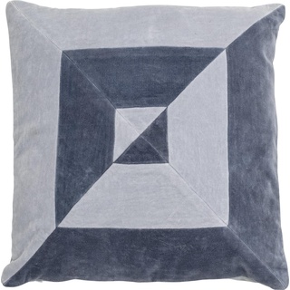 Bloomingville, Dekokissen, Aban Cushion, Blue, Cotton (45 x 45 cm)