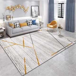 Teppiche Regional Weich Teppiche Graue gelbe weiße Graffitilinien entwerfen weichen Teppich des Wohnzimmers Innen- Sofa Teppich 200 * 300cm