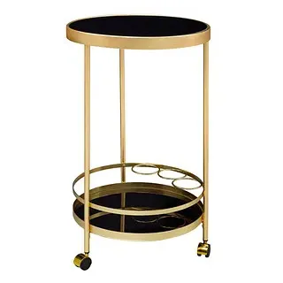 WOHNLING Servierwagen gold 67,0 x 46,0 x 79,0 cm