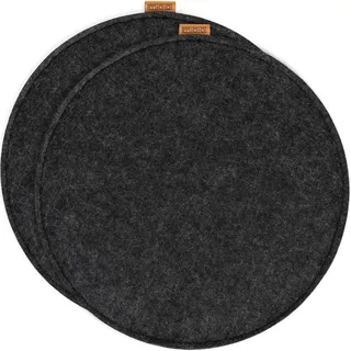 None 2 er Set Sitzkissen 2 Sitzauflage mit Antirutschnoppen Ø 35 cm